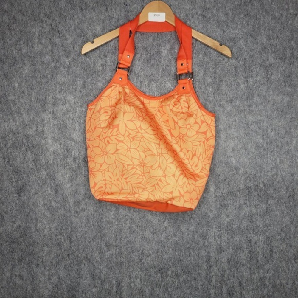 Sunny Hawaii  Purse Bag Orange Floral Print Tote Bag Beach Vacation‎ Resort